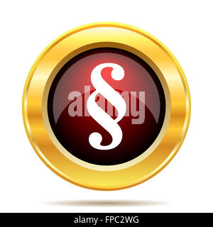 Absatz-Symbol. Internet-Button auf weißem Hintergrund. Stockfoto