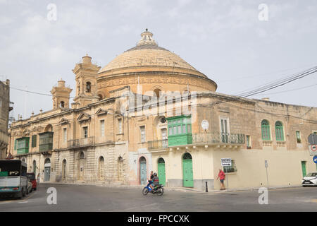 Seitenstraßen von Mosta auf Malta Stockfoto