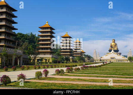 Der riesige Buddha-Statue am Fo Guang Shan in Kaohsiung, Taiwan Stockfoto