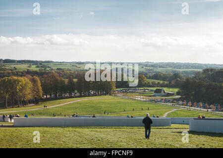 Eine Landschaft-Blick auf den Garten des Moesgaard Museum in Aarhus (Dänemark). Stockfoto