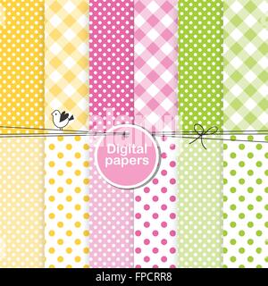 Satz von seamless pattern Stock Vektor