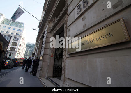 Die Baltic Exchange, Exterieur, London Stockfoto