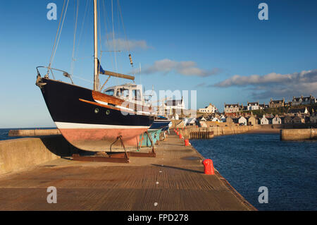 Das Dorf Findochty - Moray, Schottland. Stockfoto