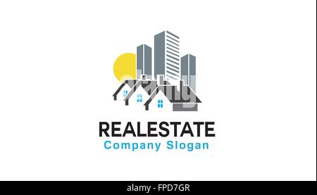 Immobilien-Design-Darstellung Stock Vektor