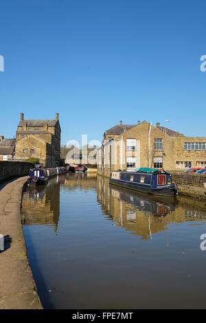 Der Leeds-Liverpool-Kanal in Skipton in West Yorkshire Stockfoto