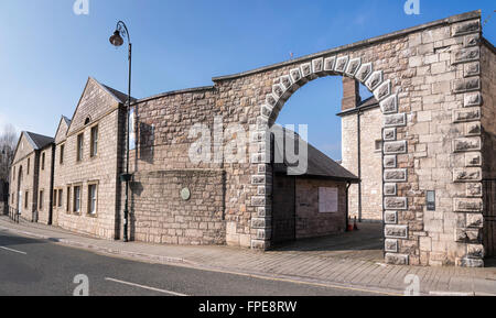 Ruthin Gaol ist die nur speziell Pentonville Stil Gefängnis Öffnen der Öffentlichkeit als Erbe Attraktion. Stockfoto