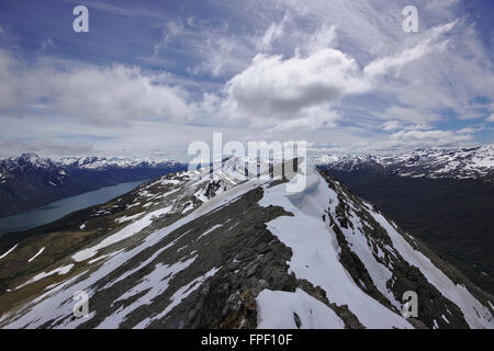 Blick vom Cerro Guanako, Nationalpark Tierra Del Fuego, Argentinien Stockfoto