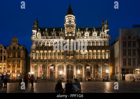 Das Maison du Roi in Brüssel, Belgien. Grand-Place, Brüssel. Maison du Roi, einer der schönsten historischen Plätzen in Europa und ein "Must-See" Anblick von Brüssel, Belgien. Stockfoto