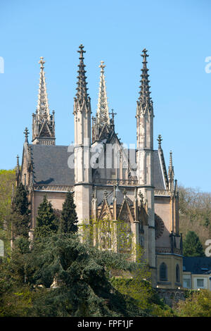 Deutschland, Rheinland-Pfalz, Remagen, sterben Neugotische Apollinariskirche Stockfoto