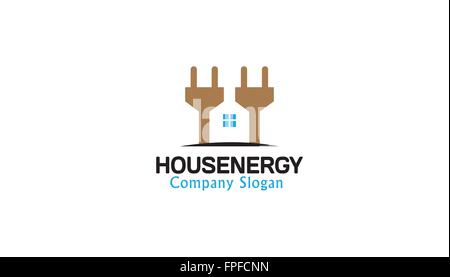Haus Energie Design Illustration Stock Vektor
