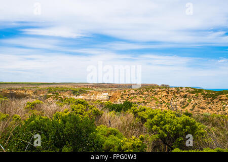 Blick entlang der great Ocean Road, Australien Stockfoto