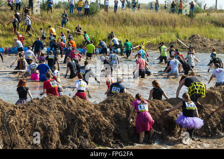 Togliatti, Russland - 26. September: Internationale extrem Marathon "Hryaschevka Challenge" 2015 Stockfoto