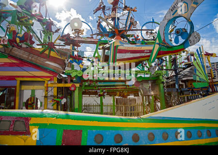 Hamtramck, Michigan - "Hamtramck Disneyland," eine Volkskunst-Installation von ukrainischen Einwanderer gebaut. Stockfoto