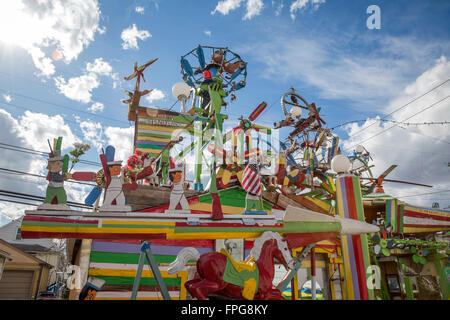 Hamtramck, Michigan - Hamtramck Disneyland, eine Folk-Kunstinstallation von ukrainischen Einwanderer gebaut und zog General Motors worke Stockfoto