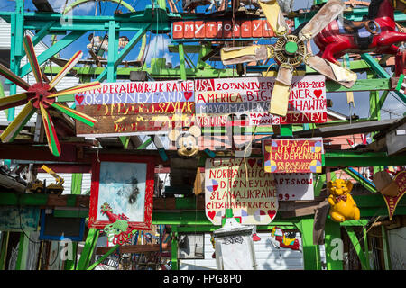 Hamtramck, Michigan - Hamtramck Disneyland, eine Folk-Kunstinstallation von ukrainischen Einwanderer gebaut und zog General Motors worke Stockfoto