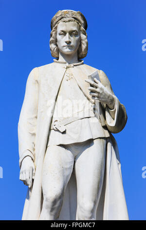 Denkmal des deutschen Malers Hans Memling (1430-1494) in Brügge, Belgien Stockfoto