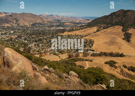 Blick auf San Luis Obispo vom Bischof Peak, San Luis Obispo, Kalifornien Stockfoto