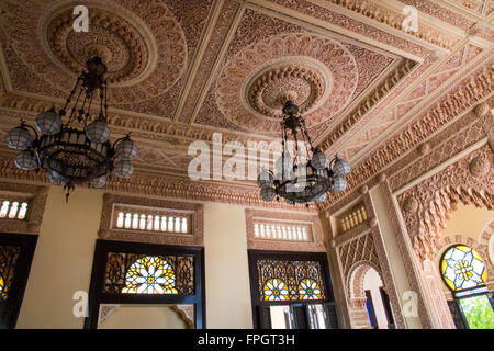 Kuba, Cienfuegos.  Neo-klassizistischen Gebäuden mit europäischem Flair, der Palacio del Valle, ehemalige Wohnhaus des Händlers Celestino Caceres. Stockfoto