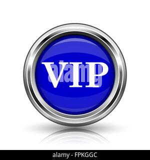 VIP-Symbol. Glänzend glänzend Internet-Button auf weißem Hintergrund. Stockfoto
