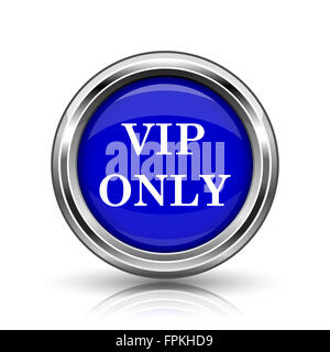 Nur VIP-Symbol. Glänzend glänzend Internet-Button auf weißem Hintergrund. Stockfoto