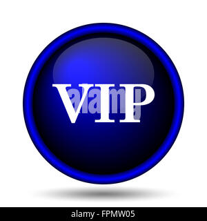 VIP-Symbol. Internet-Button auf weißem Hintergrund. Stockfoto