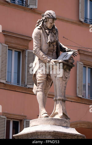 Denkmal von Luigi Galvani, italienischer Arzt, Physiker und Philosoph in Bologna, Italien Stockfoto