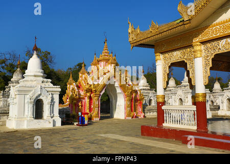 Kuthodaw Pagode, Mandalay, Myanmar (Burma) Stockfoto