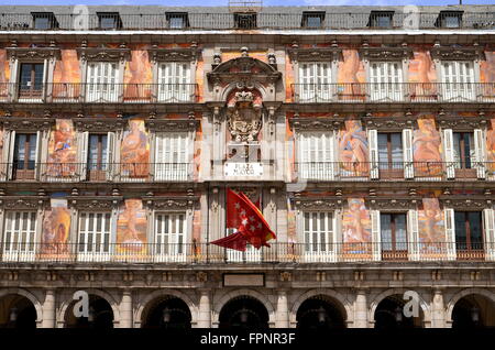 Casa De La Panaderia am Plaza Mayor in Madrid, Spanien Stockfoto