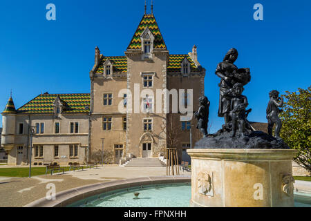 Das Rathaus am Meursault, Burgund, Cote d Or, Frankreich Stockfoto