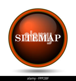 Sitemap-Symbol. Internet-Button auf weißem Hintergrund. Stockfoto