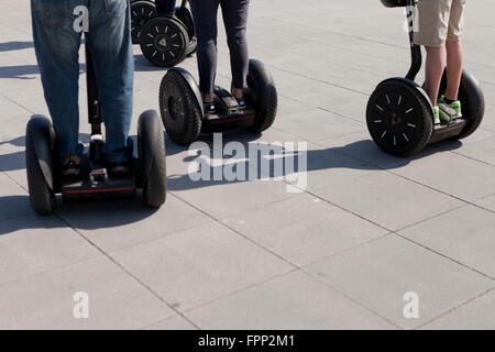 Menschen auf Segways - Washington, DC USA Stockfoto