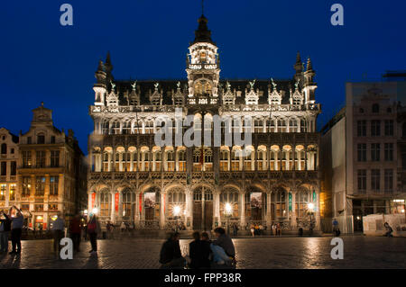 Das Maison du Roi in Brüssel, Belgien. Grand-Place, Brüssel. Maison du Roi, eines der schönsten historischen Plätzen in Europa und ein "muss Stockfoto
