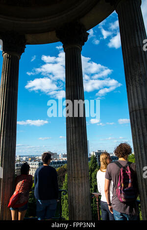 Parc des Buttes-Chaumont Park in Paris, Frankreich Stockfoto