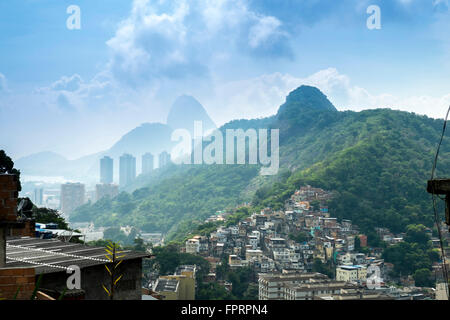 Skyline von Rio De Janeiro Stockfoto