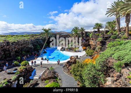 Spanien, Kanarische Inseln, Lanzarote, Jameos del Agua, Cesar Manrique, Punkt von Interesse Stockfoto