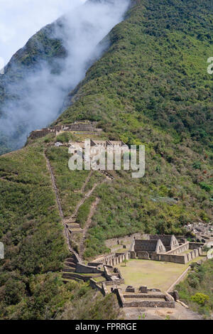 Geographie/Reisen, Amerika, Südamerika, Peru, Apurimac, Inca Stadt von Choquequirao; Inca-Denkmal, errichtet von Topa Inca in t Stockfoto