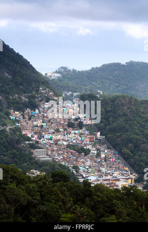 Rio De Janeiro, Favela Santa Marta Stockfoto