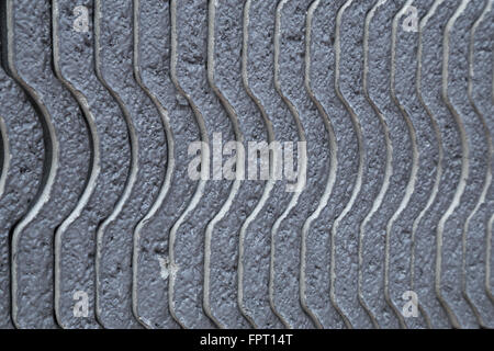 Close-up Textur der Beton Dachziegel (grau) Stockfoto