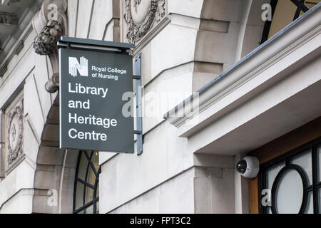 Royal College of Nursing, Bibliothek und Heritage Centre, London, UK Stockfoto