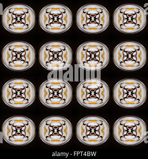 Eis Kaffee Musterdesign Hintergrund Stockfoto