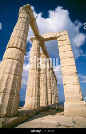 Tempel, Poseidon, Kap Sounion, Griechenland Stockfoto