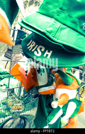 St. Patricks Day Souvenirs, NYC Stockfoto