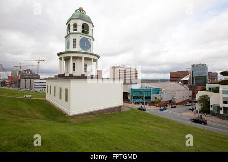 Historische Halifax Town Uhr auf Zitadellenhügel Stockfoto