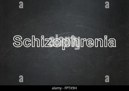 Medizinisches Konzept: Schizophrenie auf Tafel Hintergrund Stockfoto