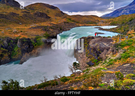 "Salto Grande", Torres del Paine Nationalpark-Chile Stockfoto