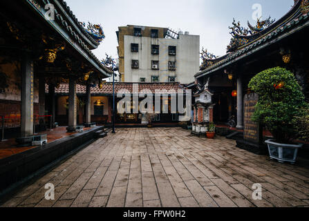 Dalongdong Baoan Tempel in Taipei, Taiwan. Stockfoto