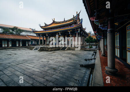 Exterieur des Taipei-Konfuzius-Tempel in Taipei, Taiwan. Stockfoto