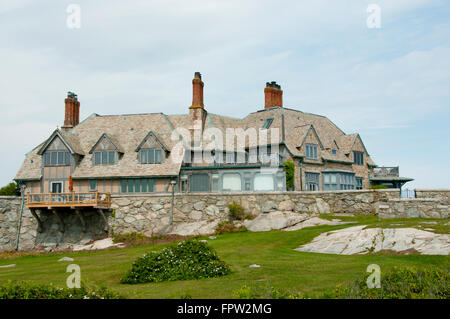 Herrenhaus auf Schafe Punkt Cove - Newport - Rhode Island Stockfoto