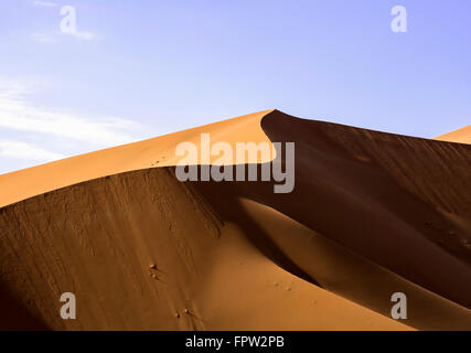Sanddünen, Sossusvlei, Namib-Wüste, Namib-Naukluft-Nationalpark, Namibia Stockfoto
