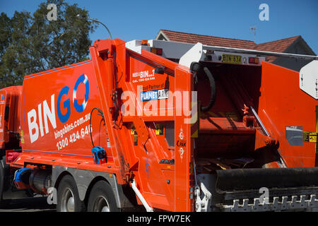 Müllabfuhr LKW in sydney, australien Stockfoto